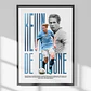 Cuadro De Kevin De Bruyne Futbol + Marco - Miniatura 1