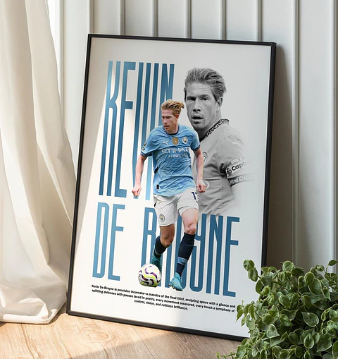 Cuadro De Kevin De Bruyne Futbol + Marco
