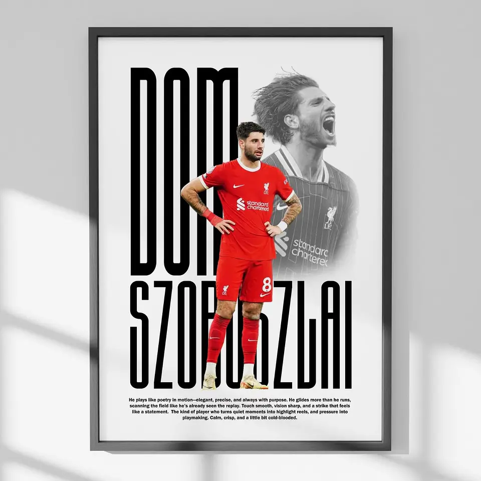 Cuadro De Dominik Szoboszlai Futbol + Marco 1