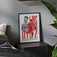Cuadro De Luis Díaz Del Liverpool Fc Futbol + Marco - Miniatura 2