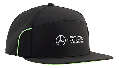 Gorro Mercedes Benz Amg Petronas F1 Flat Brim Gorra Snapback