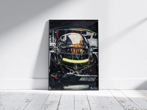 Cuadro Fórmula 1 Casco De Lewis Hamilton