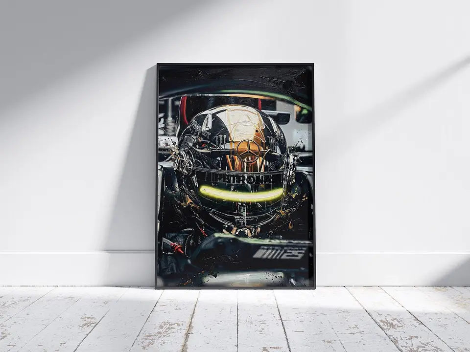 Cuadro Fórmula 1 Casco De Lewis Hamilton 1