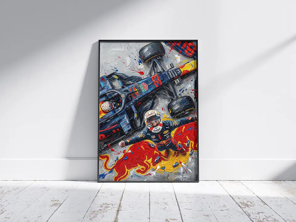 Cuadro de Max Verstappen II - Red Bull F1 2026 + Marco 1