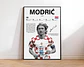Cuadro De Luka Modrić Futbol + Marco - Miniatura 1