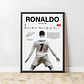 Set de 3 Cuadros de Cristiano Ronaldo CR7 Futbol + Marco - Miniatura 4