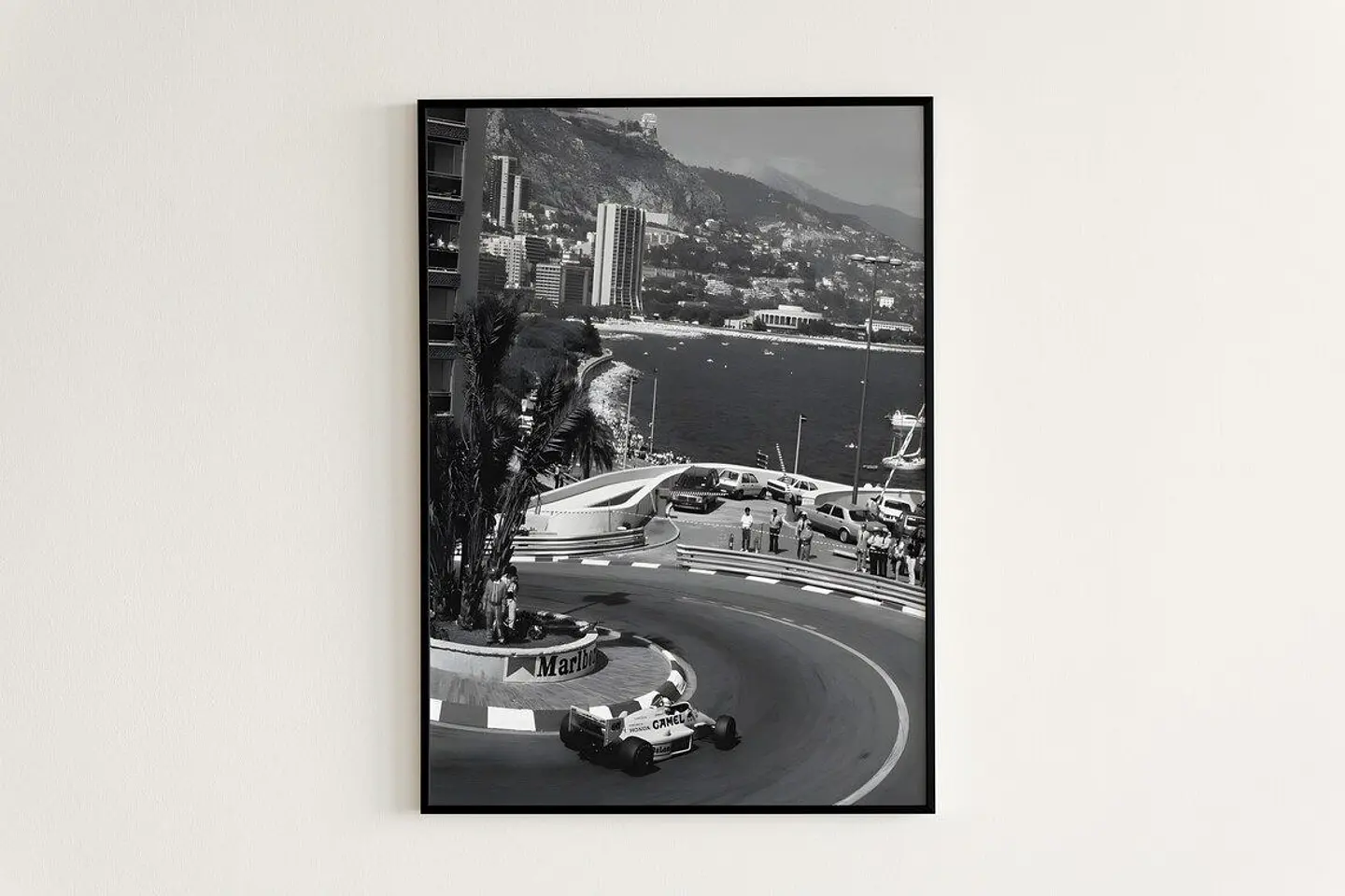 Set de Cuadros Fórmula 1 GP Mónaco Vintage f1 + Marco 4