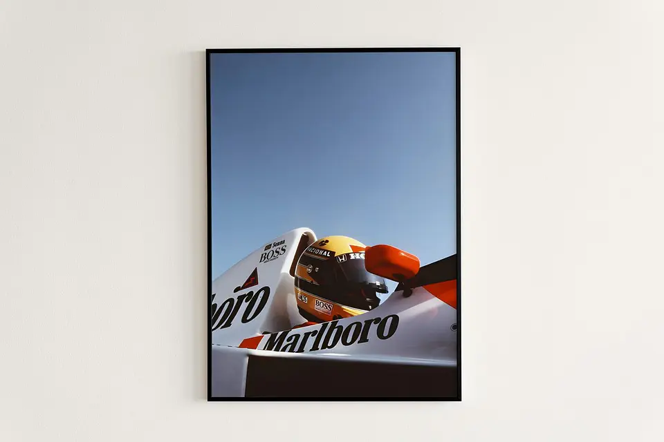 Cuadros De Formula 1 Vintage Ferrari, Mclaren Y Senna 2