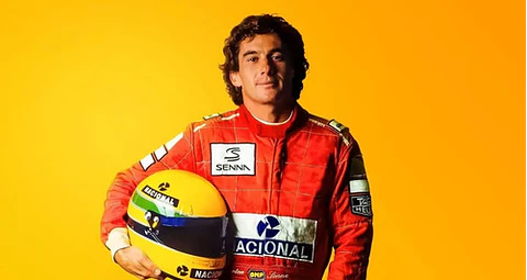 Jockey Ayrton Senna Gorra Curva Amarillo Gorro Oficial
