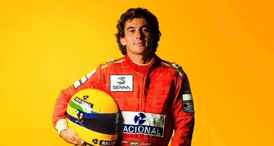 Jockey Ayrton Senna Gorra Curva Amarillo Gorro Oficial 2