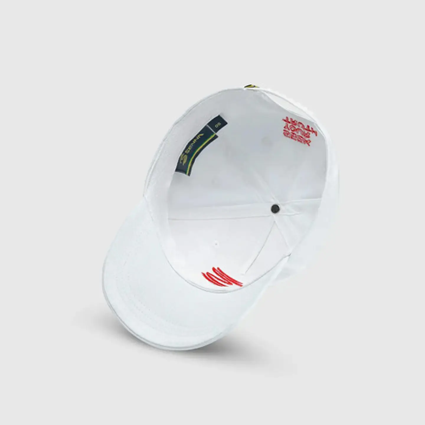 Jockey Ayrton Senna Gorra Curva Amarillo Gorro Oficial 9