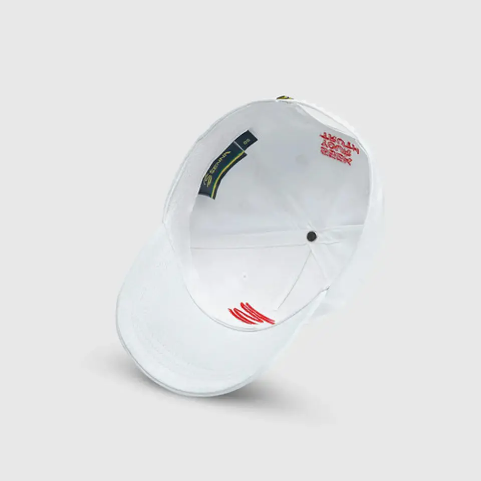 Jockey Ayrton Senna Gorra Curva Amarillo Gorro Oficial 9