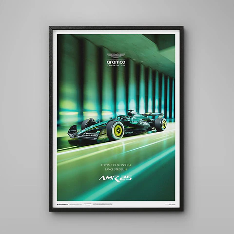 Cuadro Aston Martin Aramco F1 Tm Team - Amr25 2025 + Marco