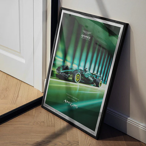 Cuadro Aston Martin Aramco F1 Tm Team - Amr25 2025 + Marco