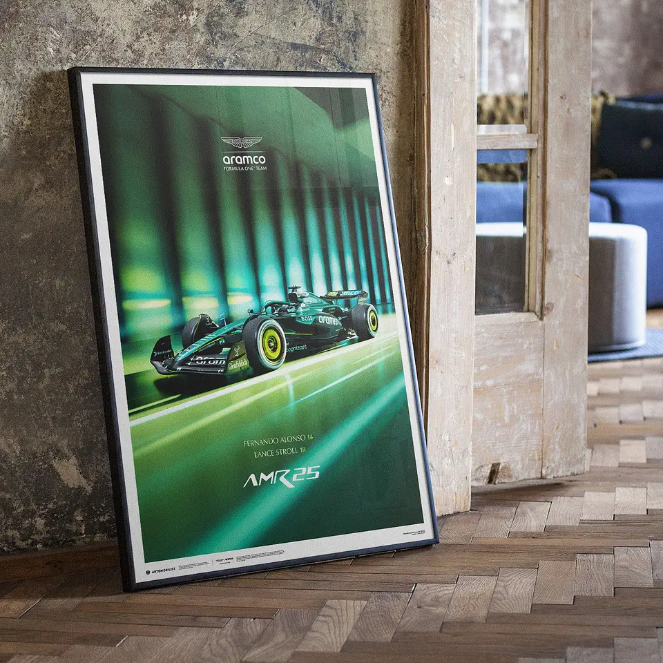 Cuadro Aston Martin Aramco F1 Tm Team - Amr25 2025 + Marco 3