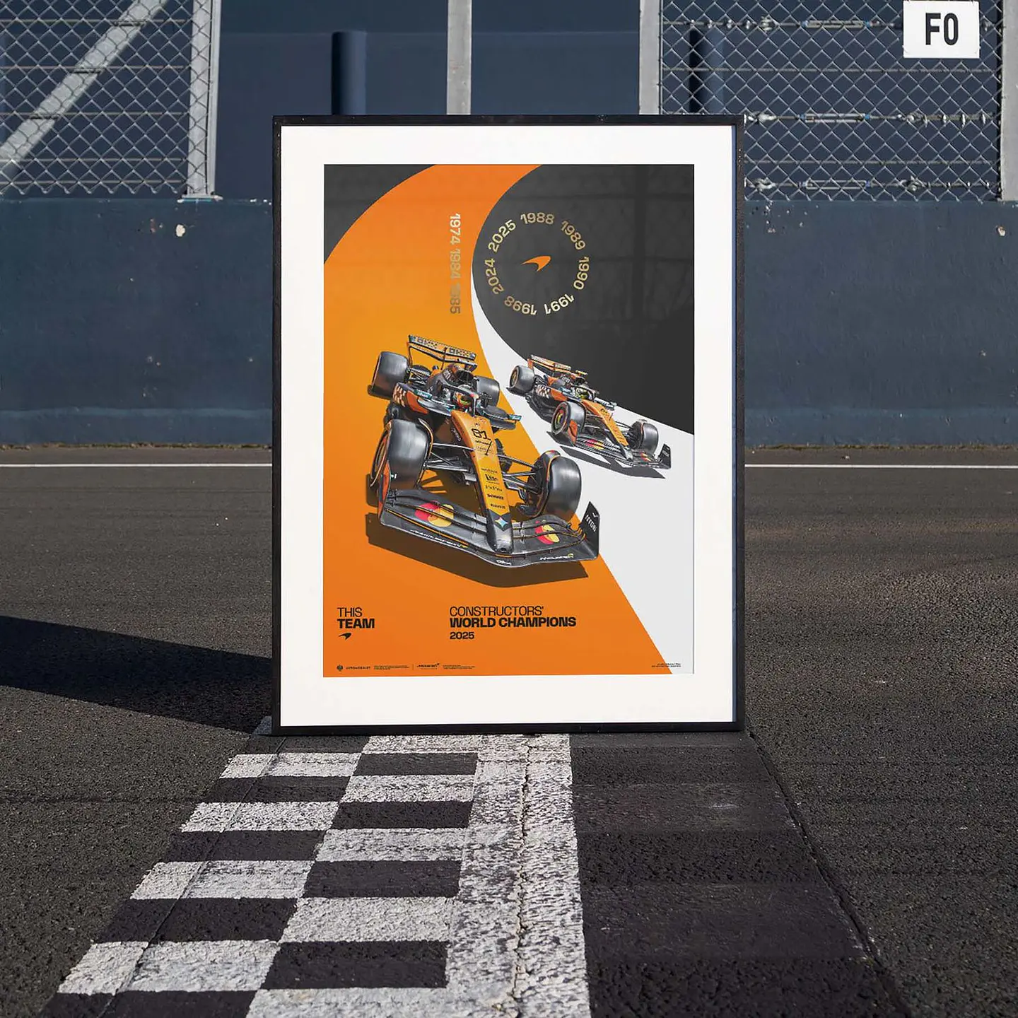 Cuadro Campeones Del Mundo De Constructores F1 Mclaren 3