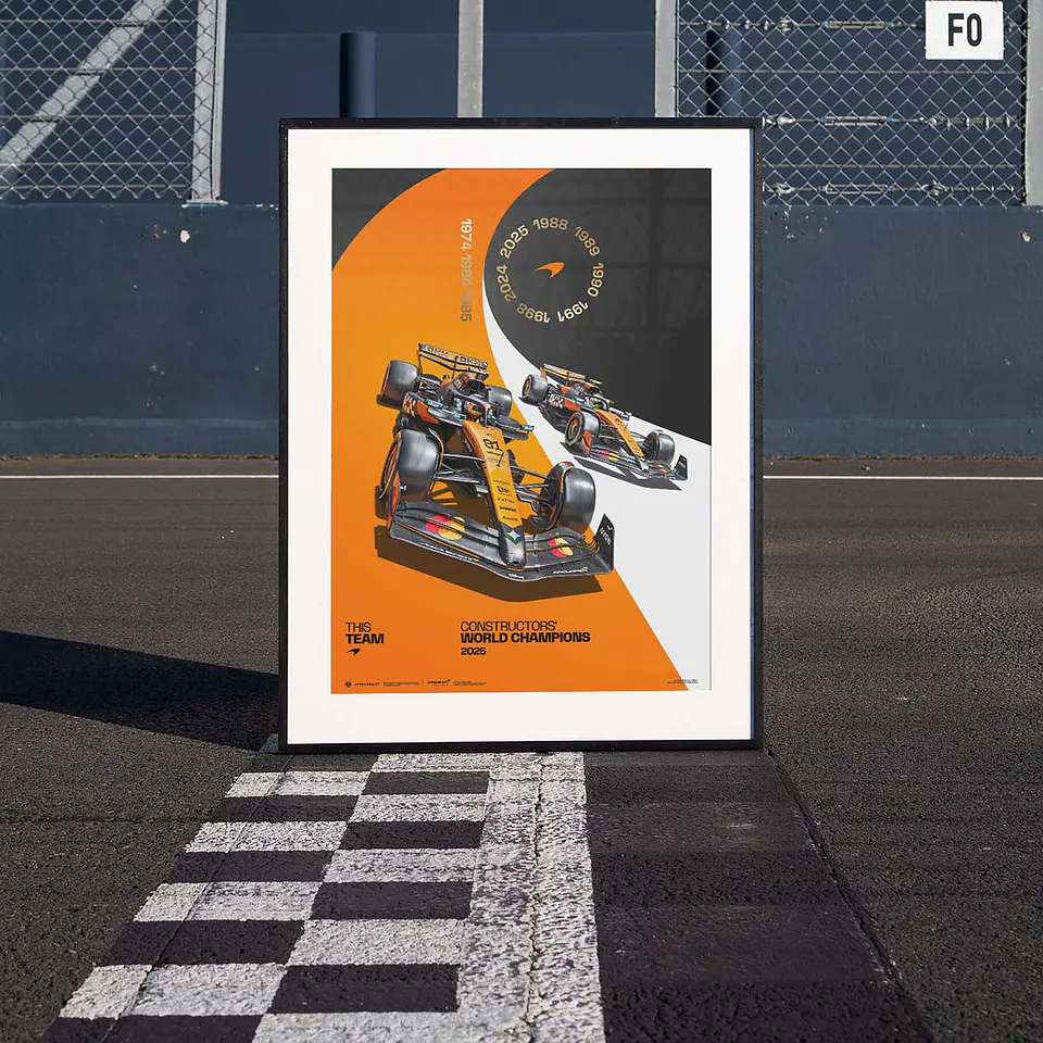 Cuadro Campeones Del Mundo De Constructores F1 Mclaren 3