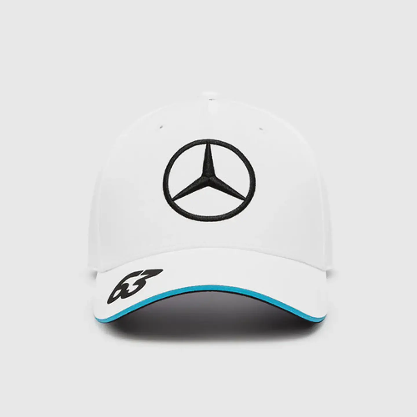 Gorro Mercedes F1 George Russell Blanca Oficial Gorra 3