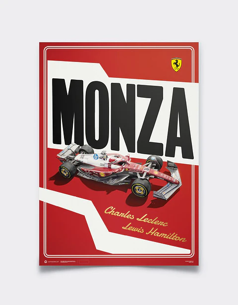 Cuadro Decoración Especial Ferrari f1 Sf-25 Monza + Marco
