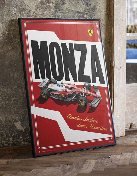 Cuadro Decoración Especial Ferrari f1 Sf-25 Monza + Marco