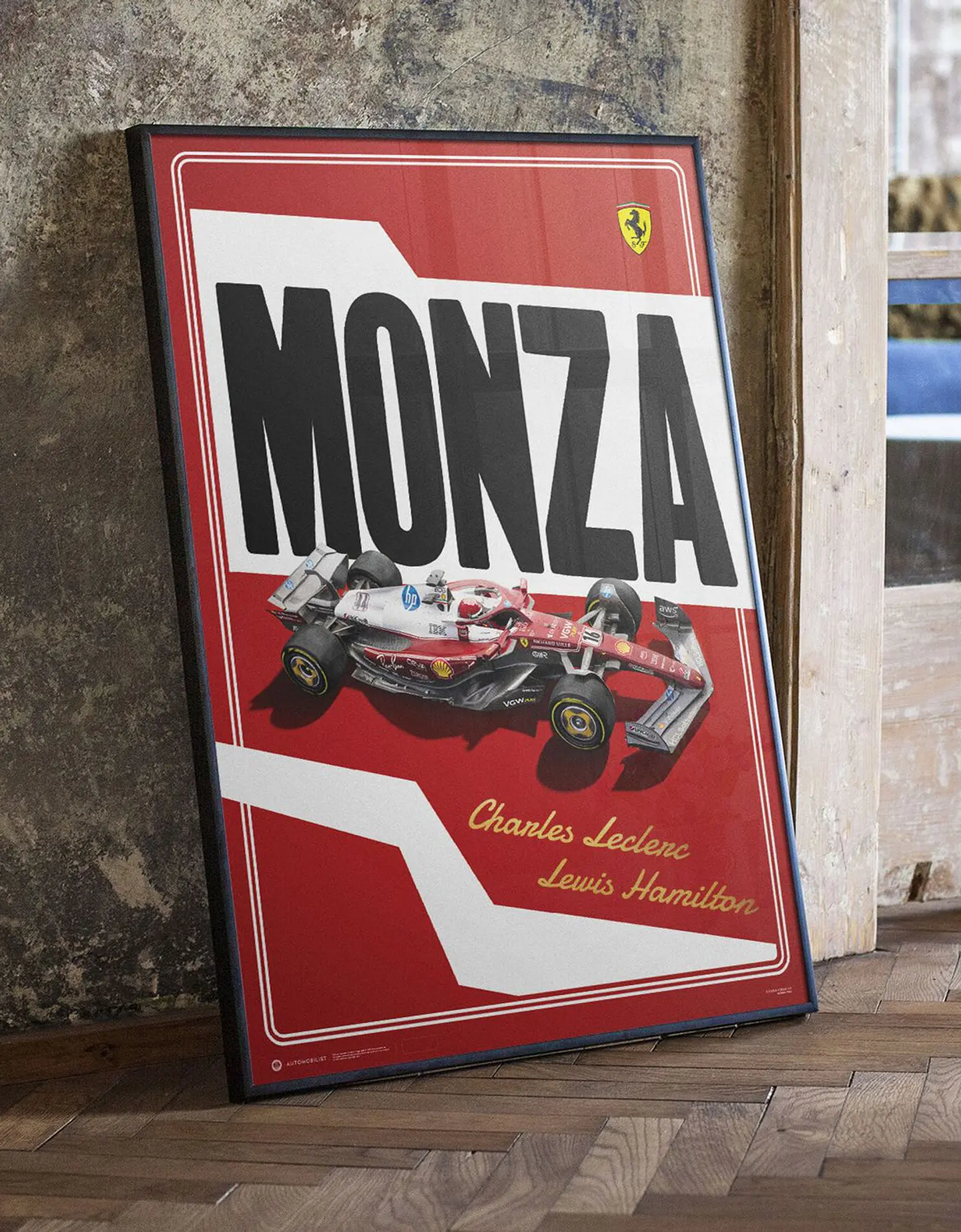 Cuadro Decoración Especial Ferrari f1 Sf-25 Monza + Marco 2