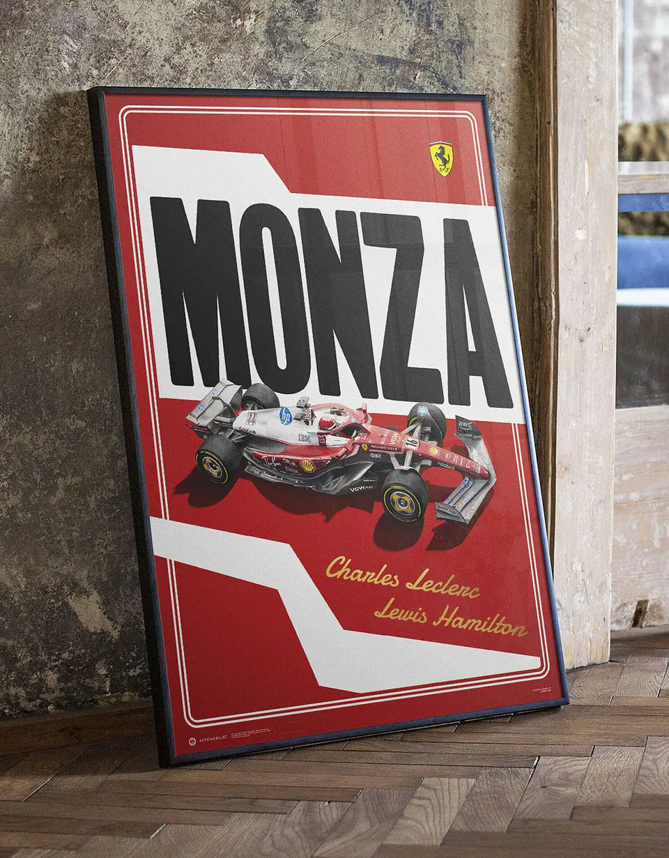 Cuadro Decoración Especial Ferrari f1 Sf-25 Monza + Marco 2
