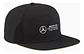 Jockey Mercedes Benz F1 Lewis Hamilton 44 Negro Gorro Plano - Miniatura 5