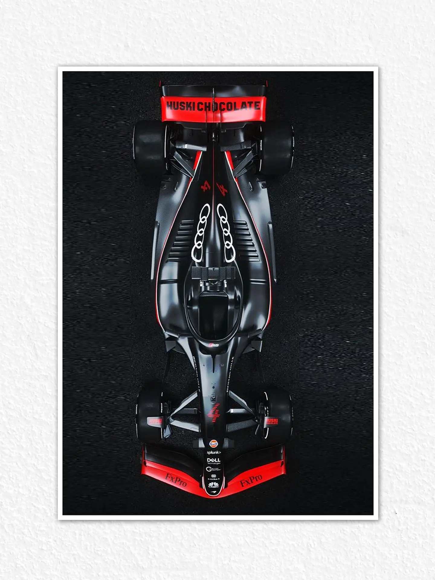 Cuadro Audi Fórmula 1 Negro 2026 F1 + Marco 2