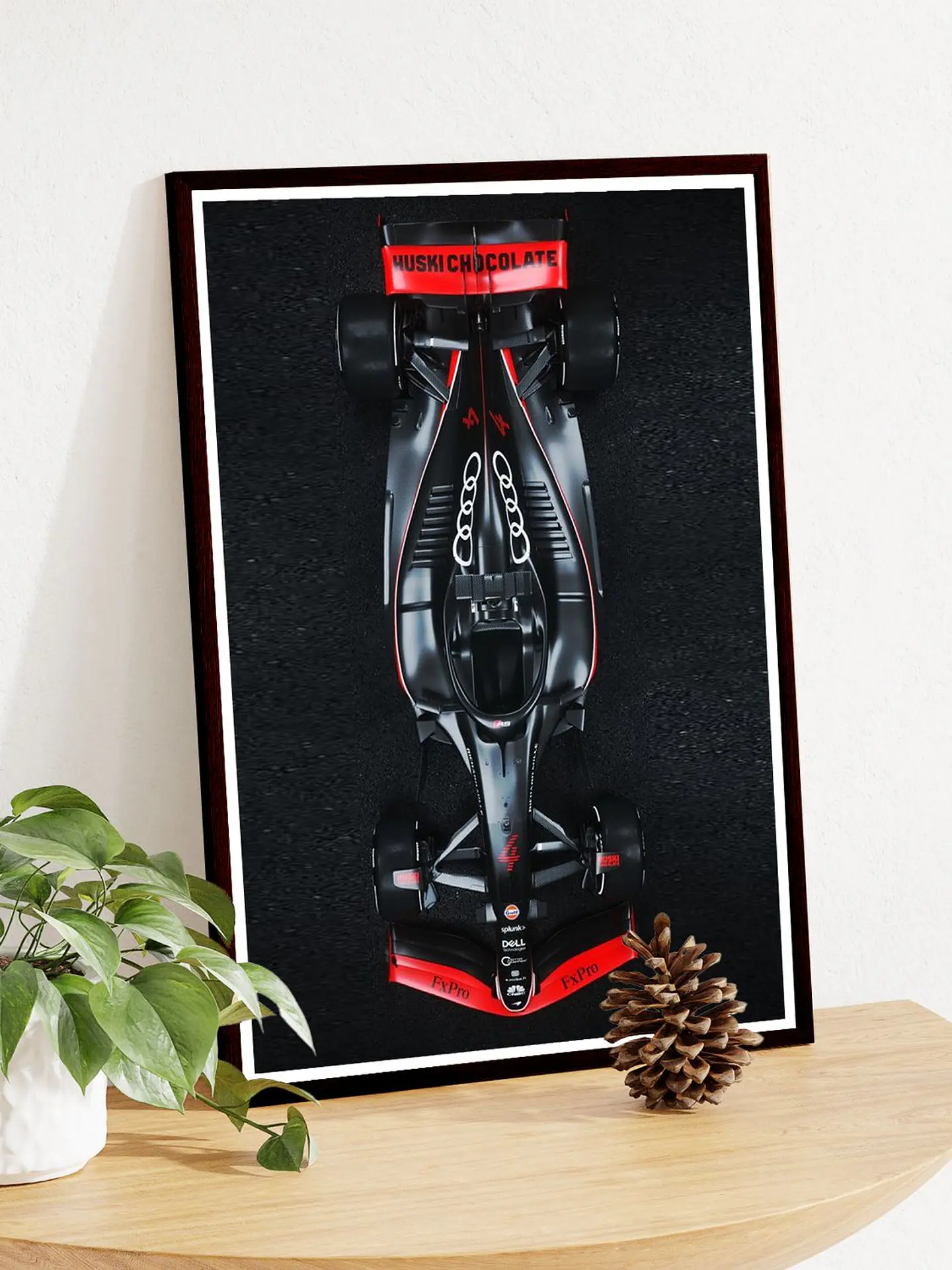 Cuadro Audi Fórmula 1 Negro 2026 F1 + Marco 3