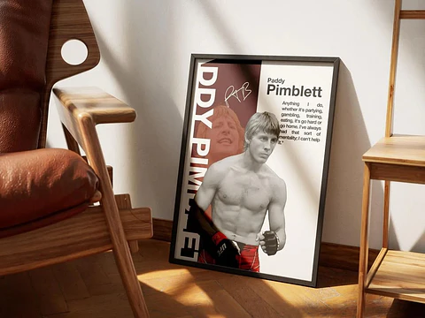 Cuadro De Paddy Pimblett Ufc I Peleador Mma + Marco