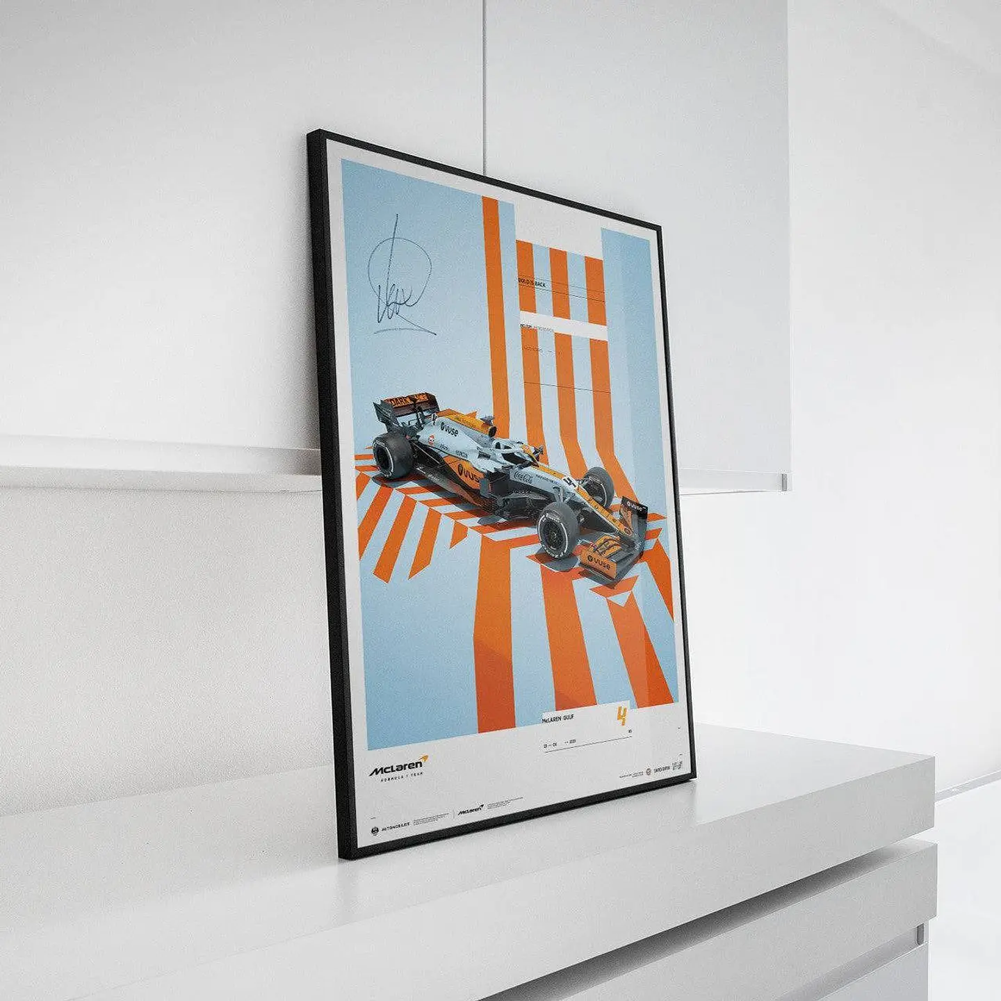 Cuadro Lando Norris  Mclaren X Gulf Edition 2