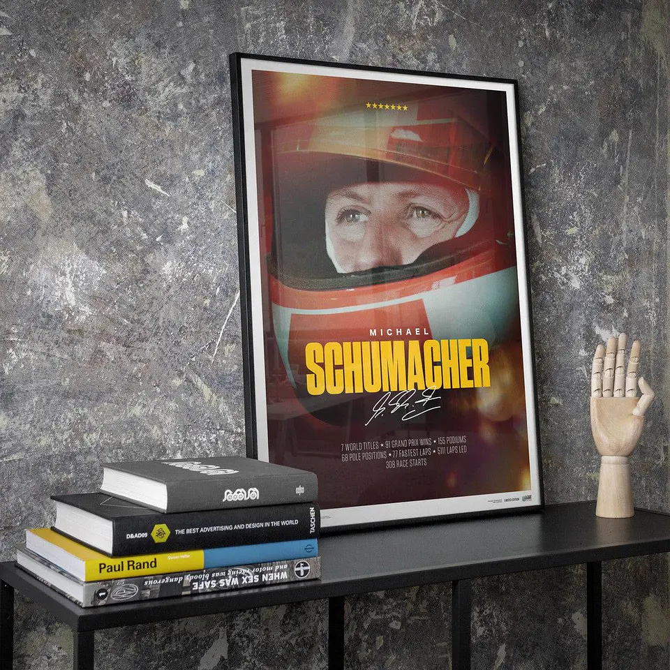 Cuadro Michael Schumacher F1 Trayectoria 2