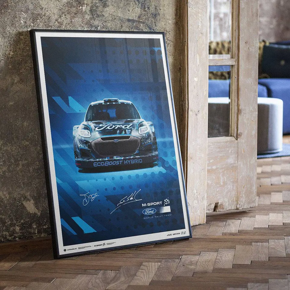 Cuadro Sébastien Loeb & Isabelle Galmiche Ford Rally Dakar 2