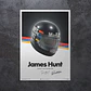 Cuadro Formula 1 James Hunt Casco Helmet F1 - Miniatura 1