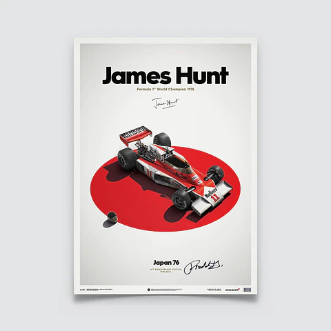Cuadro James Hunt Mclaren M23 F1 Japanese Gp Formula 1
