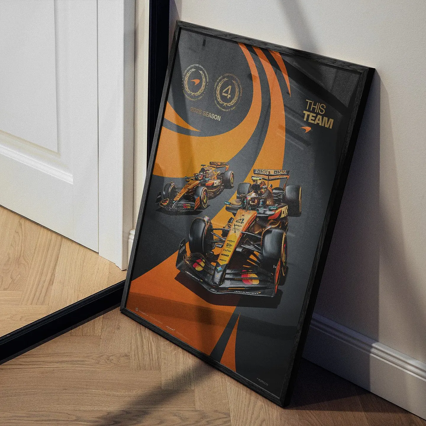 Cuadro Auto McLaren Formula 1® Team Piastri y Lando Norris + Marco 2
