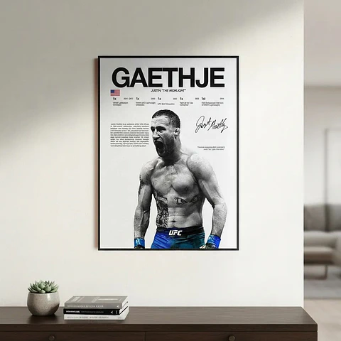 Cuadros de Justin Gaethje UFC II  Peleador MMA + Marco