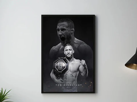 Cuadros de Justin Gaethje UFC III  Peleador MMA + Marco