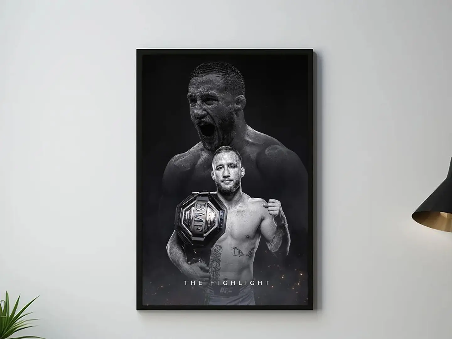 Cuadros de Justin Gaethje UFC III  Peleador MMA + Marco 1