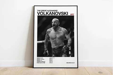 Cuadro Alexander Volkanovski  UFC MMA II  Con Marco