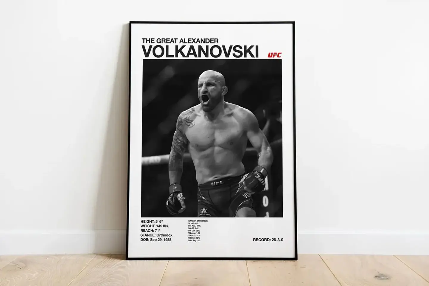 Cuadro Alexander Volkanovski  UFC MMA II  Con Marco 1