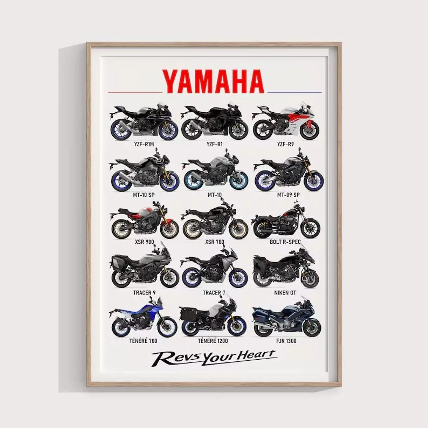 Cuadro Motos Colección Yamaha Deportivo + Marco 1