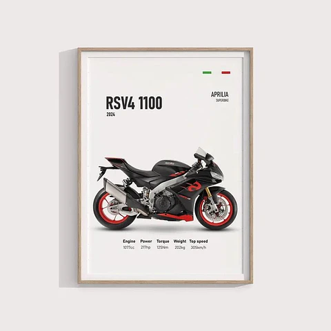 Cuadro Aprilia RSV4 1100 Moto GP + Marco