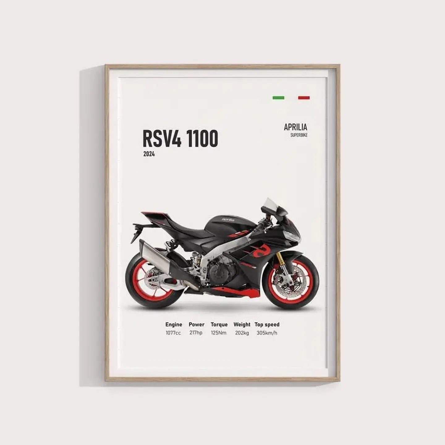 Cuadro Aprilia RSV4 1100 Moto GP + Marco 1