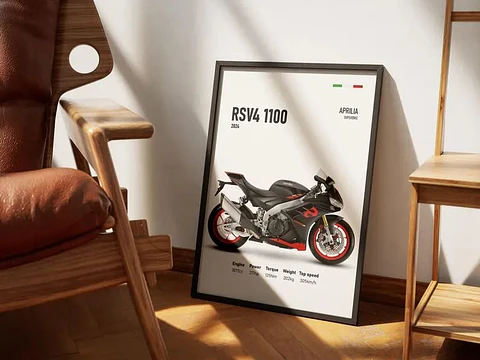 Cuadro Aprilia RSV4 1100 Moto GP + Marco