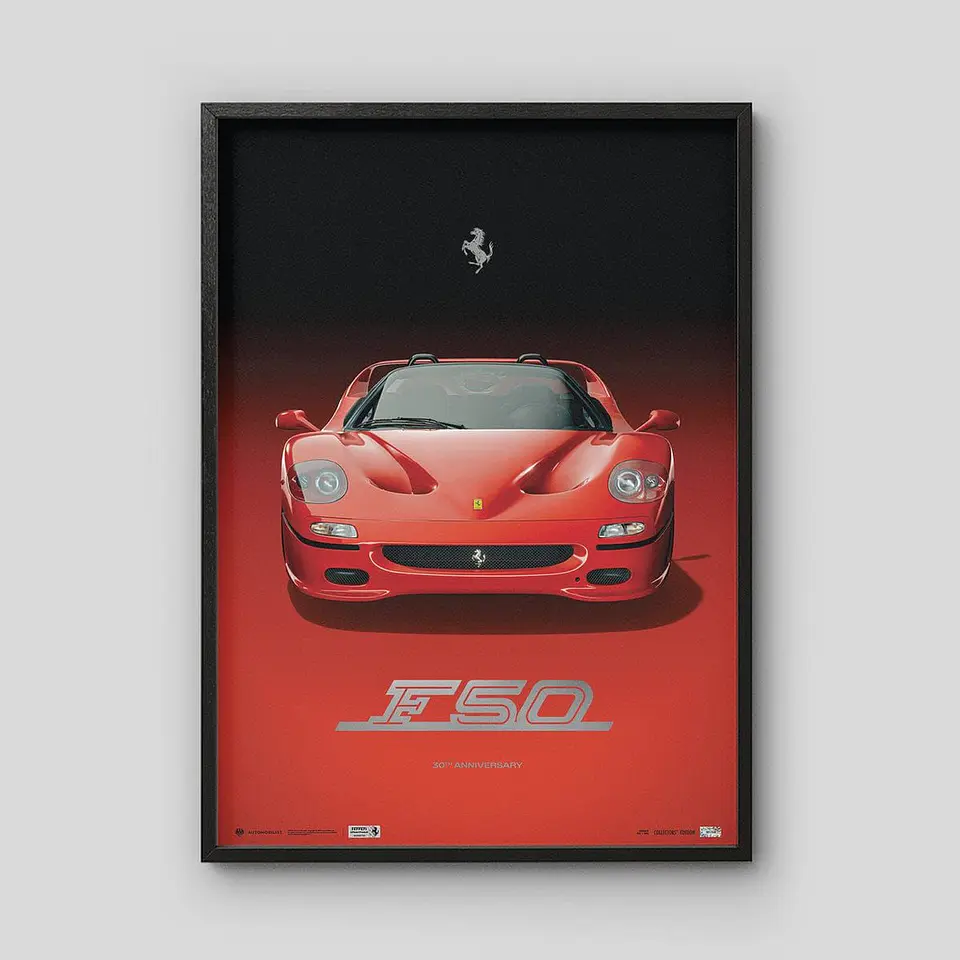 Cuadro Auto Ferrari F50 Rosso Corsa 30th Anniversary F1 1