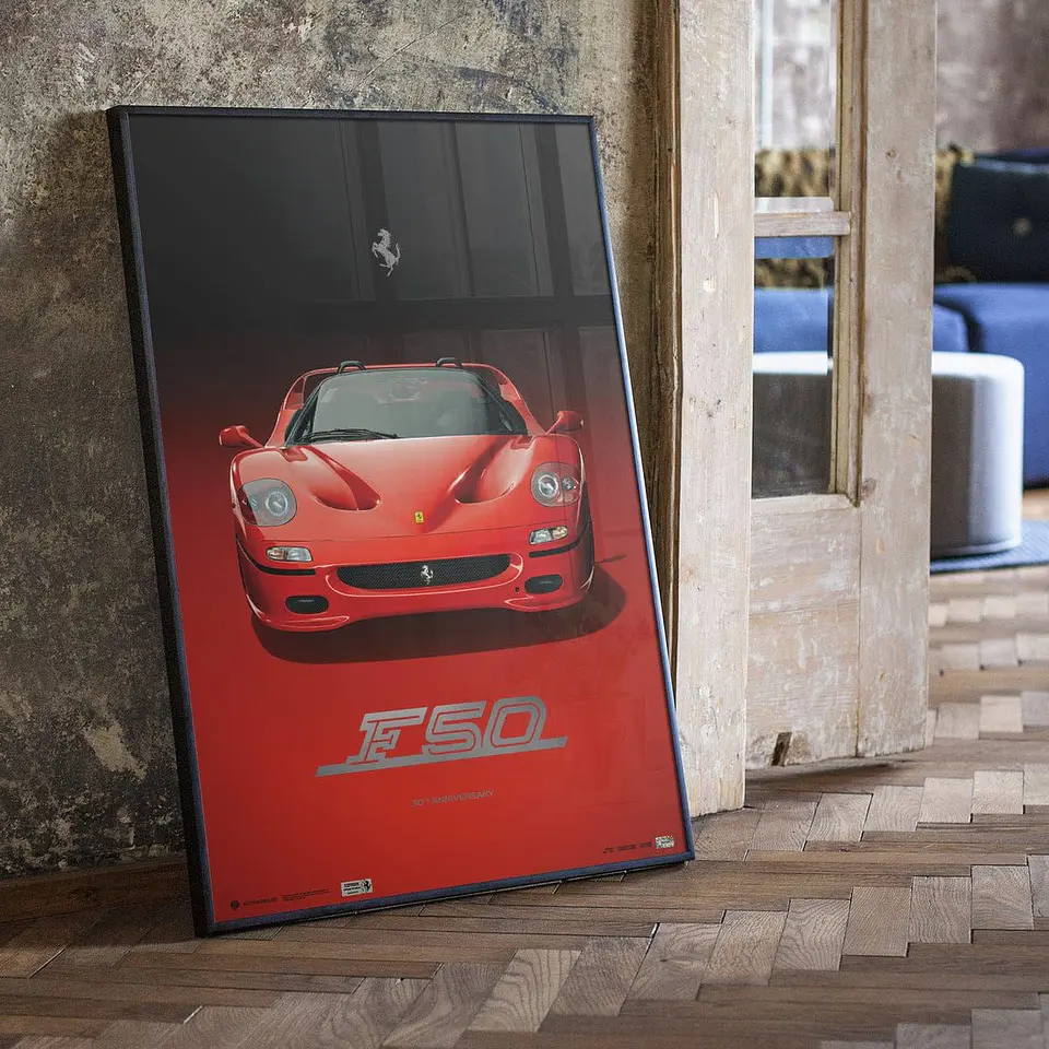 Cuadro Auto Ferrari F50 Rosso Corsa 30th Anniversary F1 2