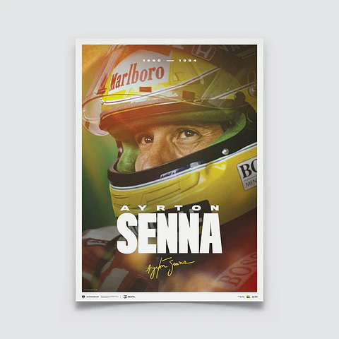 Cuadro Ayrton Senna Piloto Edición Especial F1 + Marco