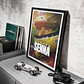 Cuadro Ayrton Senna Piloto Edición Especial F1 + Marco - Miniatura 2