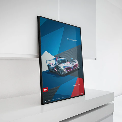 Cuadro Auto Bmw M Hybrid V8  Campeón Resistencia